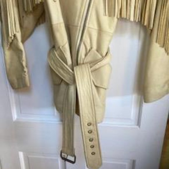 Leather Jacket with Fringe - Picture 5 of 8